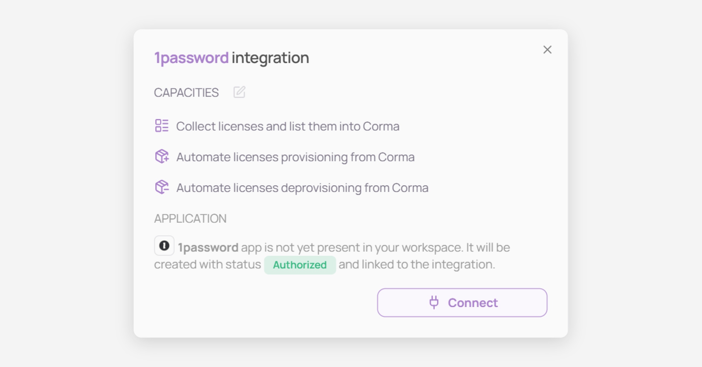 1Password - Corma Docs