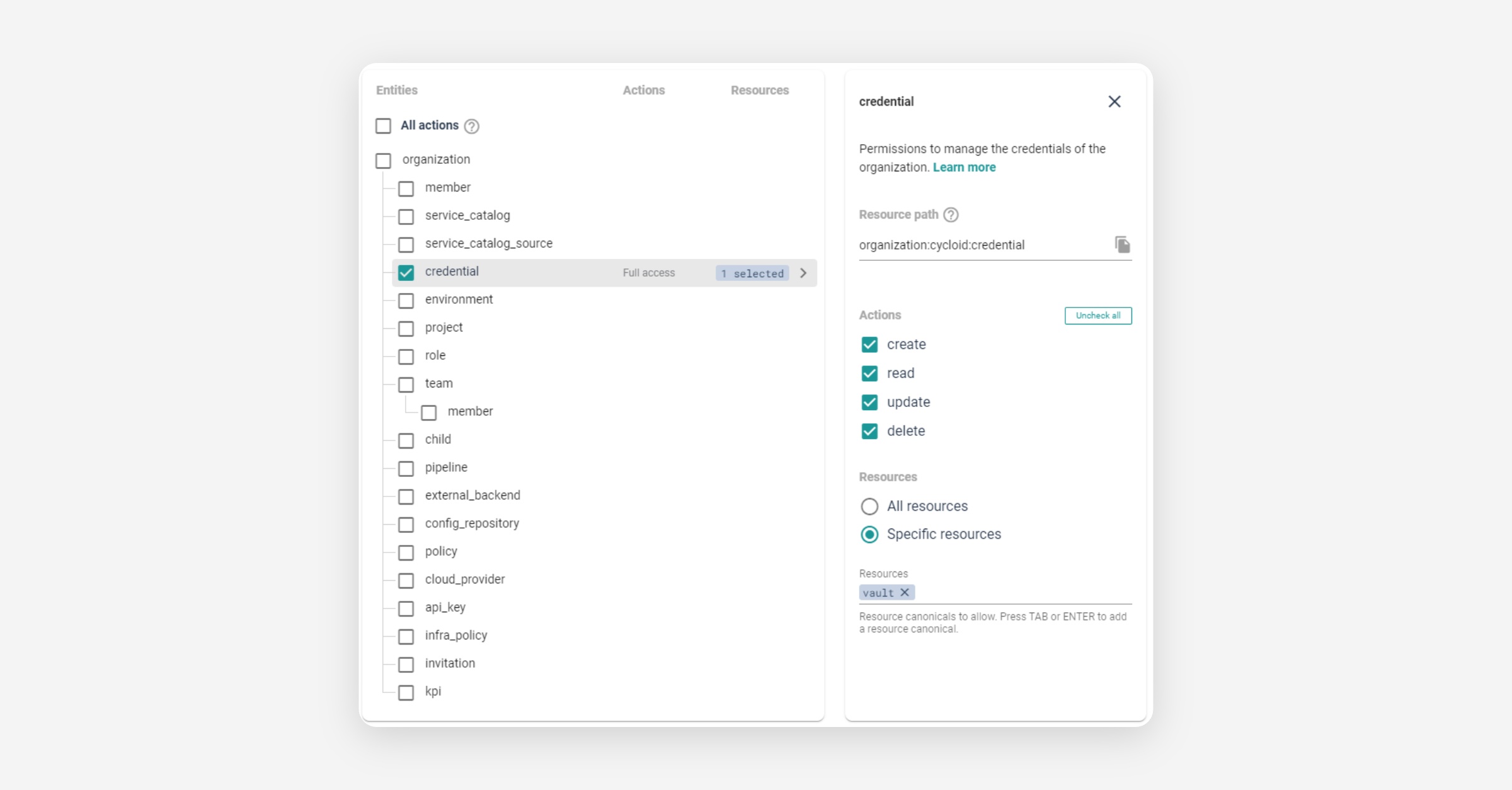 Permissions - Cycloid Docs