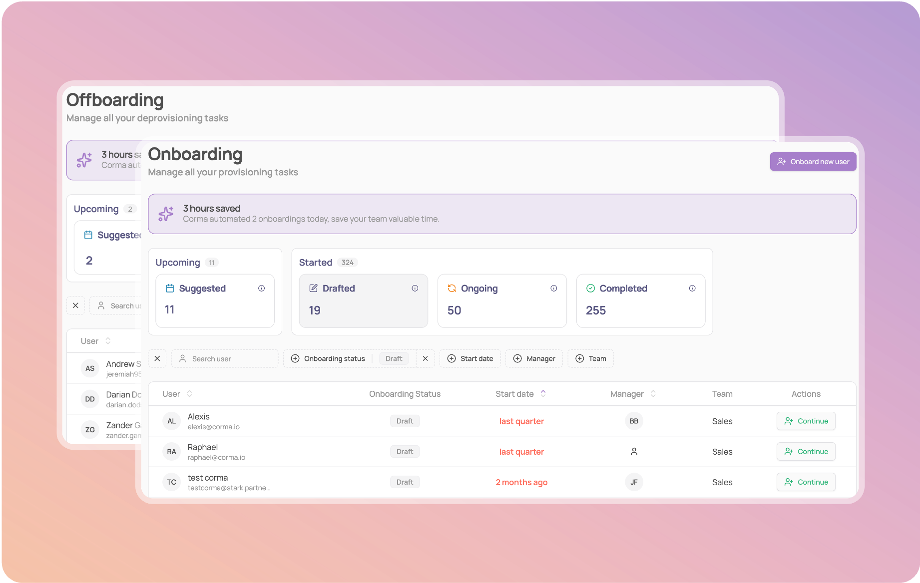 Provisioning - Corma Docs