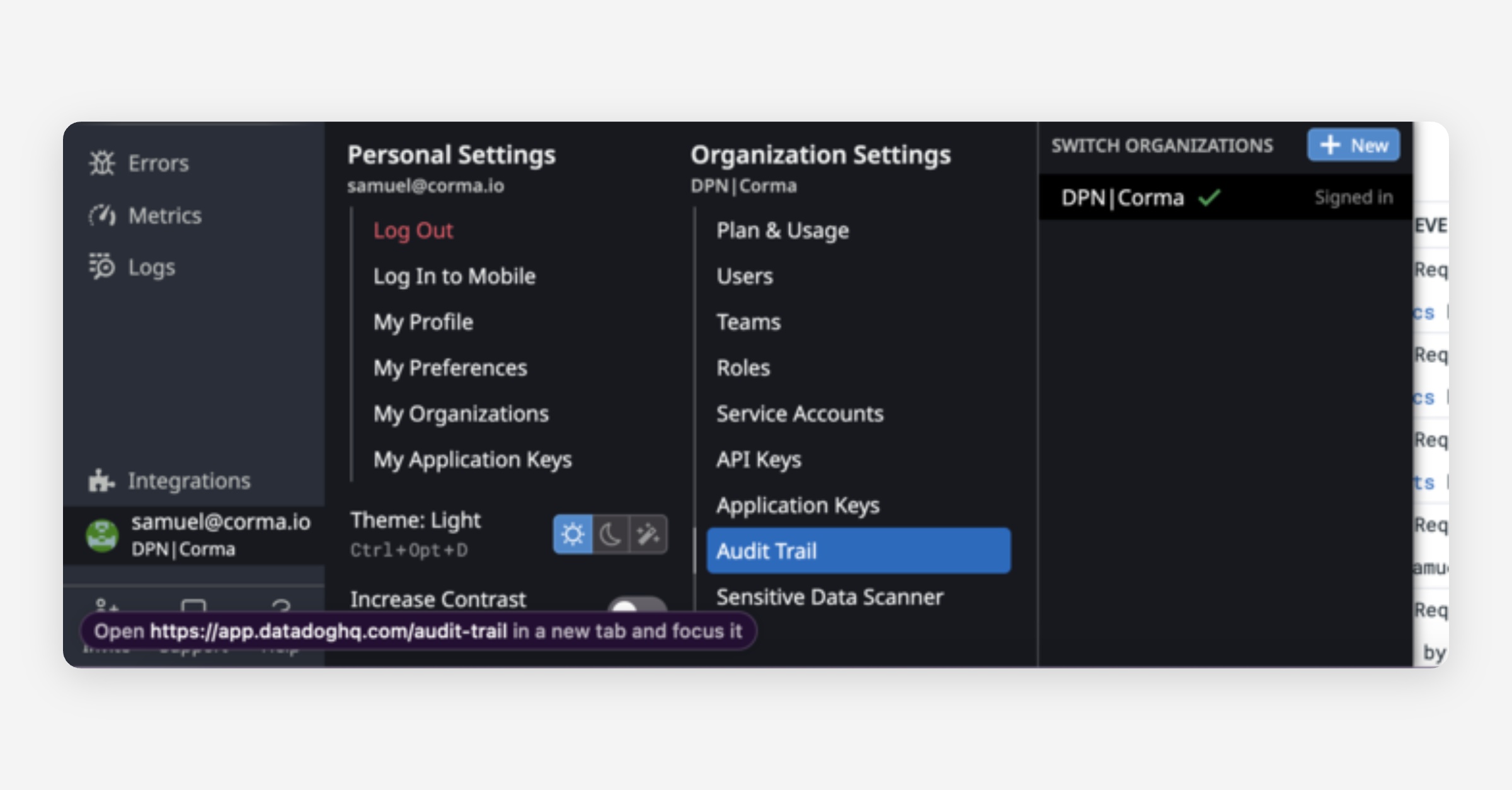 Datadog - Corma Docs