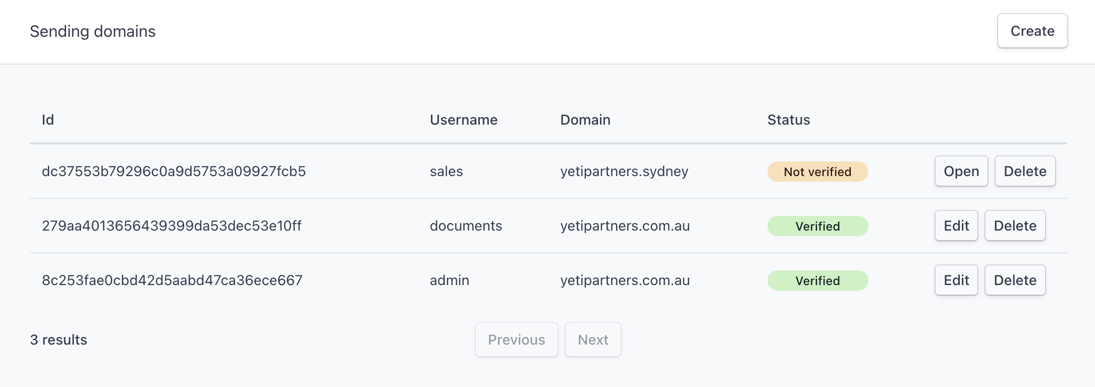 Sending domains - Annature Docs