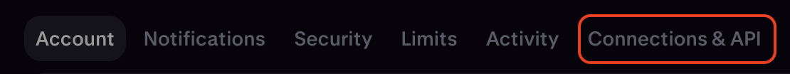 Kraken Pro settings with Connections and APIs tab.