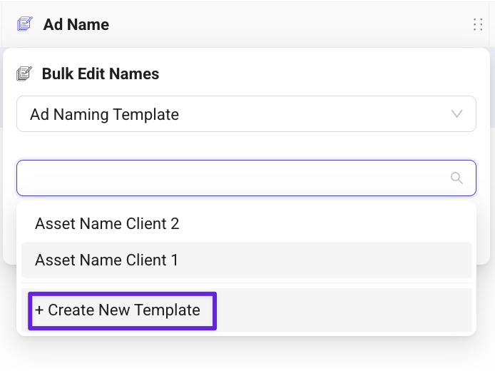 Ad Naming Templates & Custom Columns - Kitchn Docs | Productlane