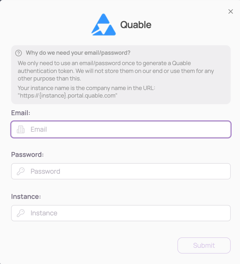 Quable Portal - Corma Docs
