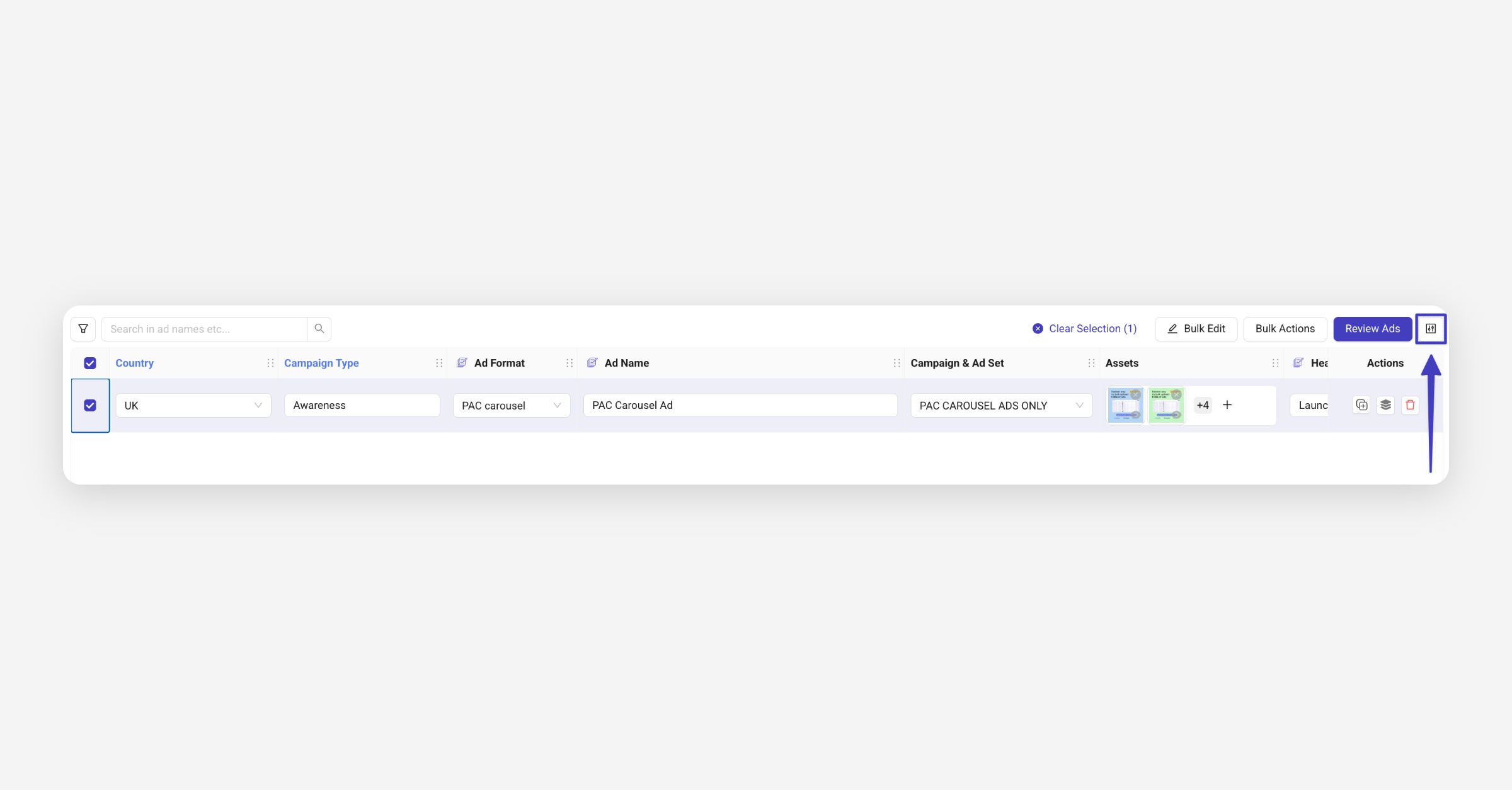 Ad Naming Templates & Custom Columns - Kitchn Docs | Productlane