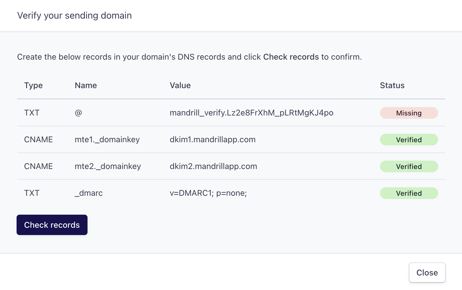 Sending domains - Annature Docs