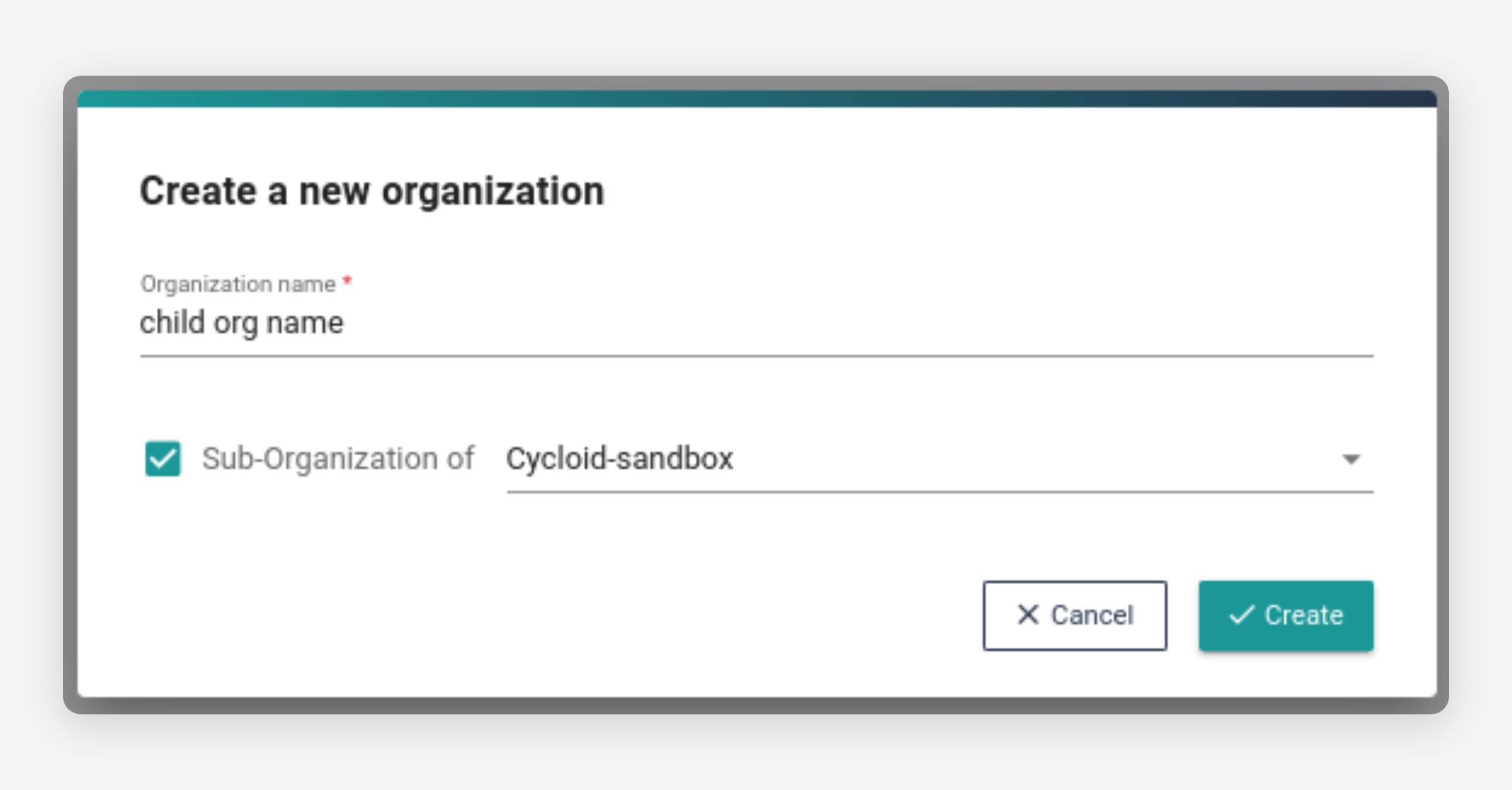 Child Organizations - Cycloid Docs