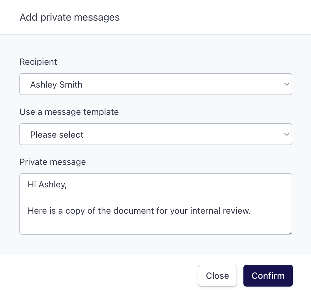 Private Messages - Annature Docs