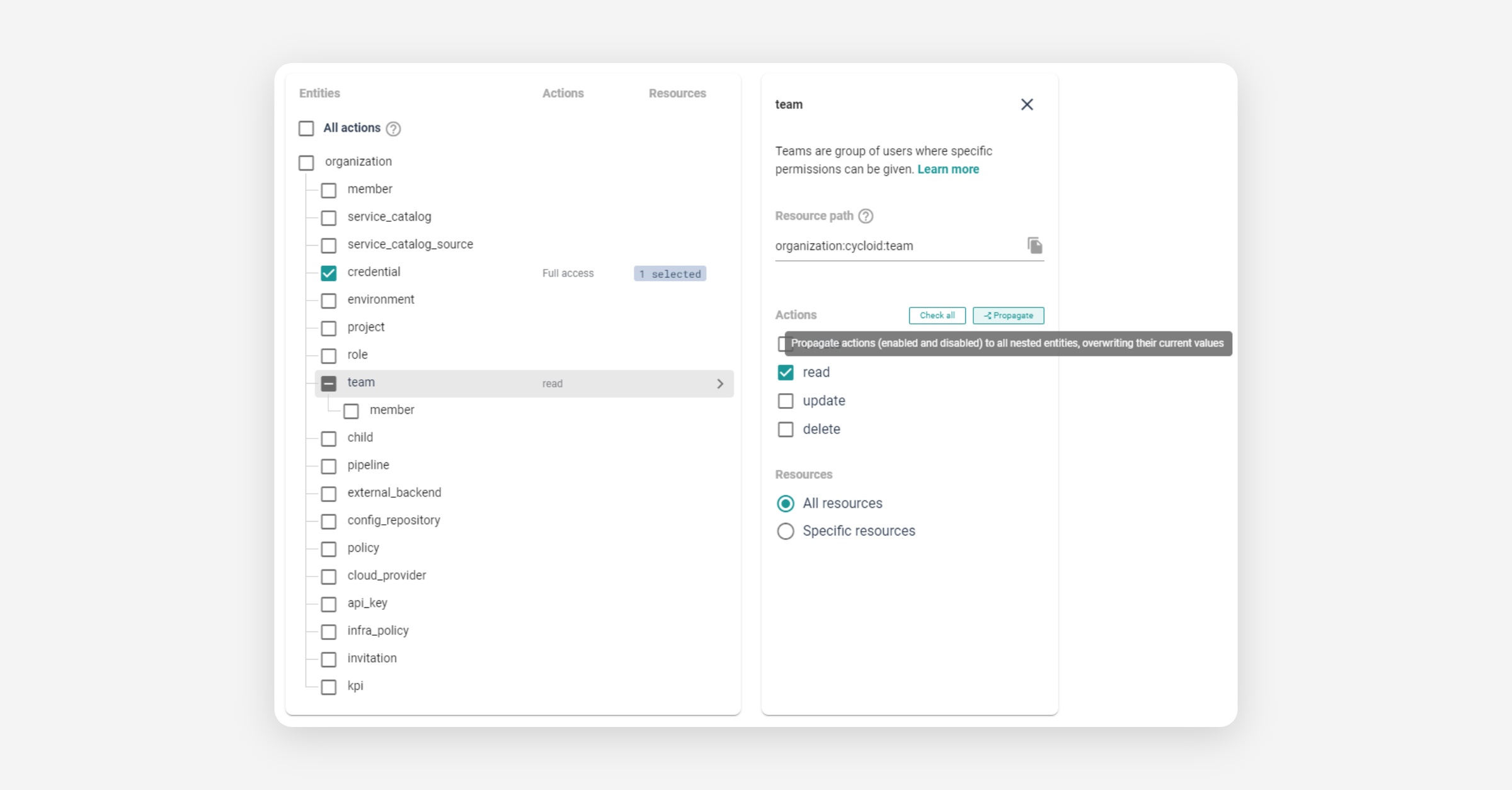 Permissions - Cycloid Docs