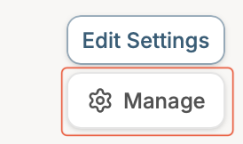 Trussdee Robinhood connection card with Manage button selected.