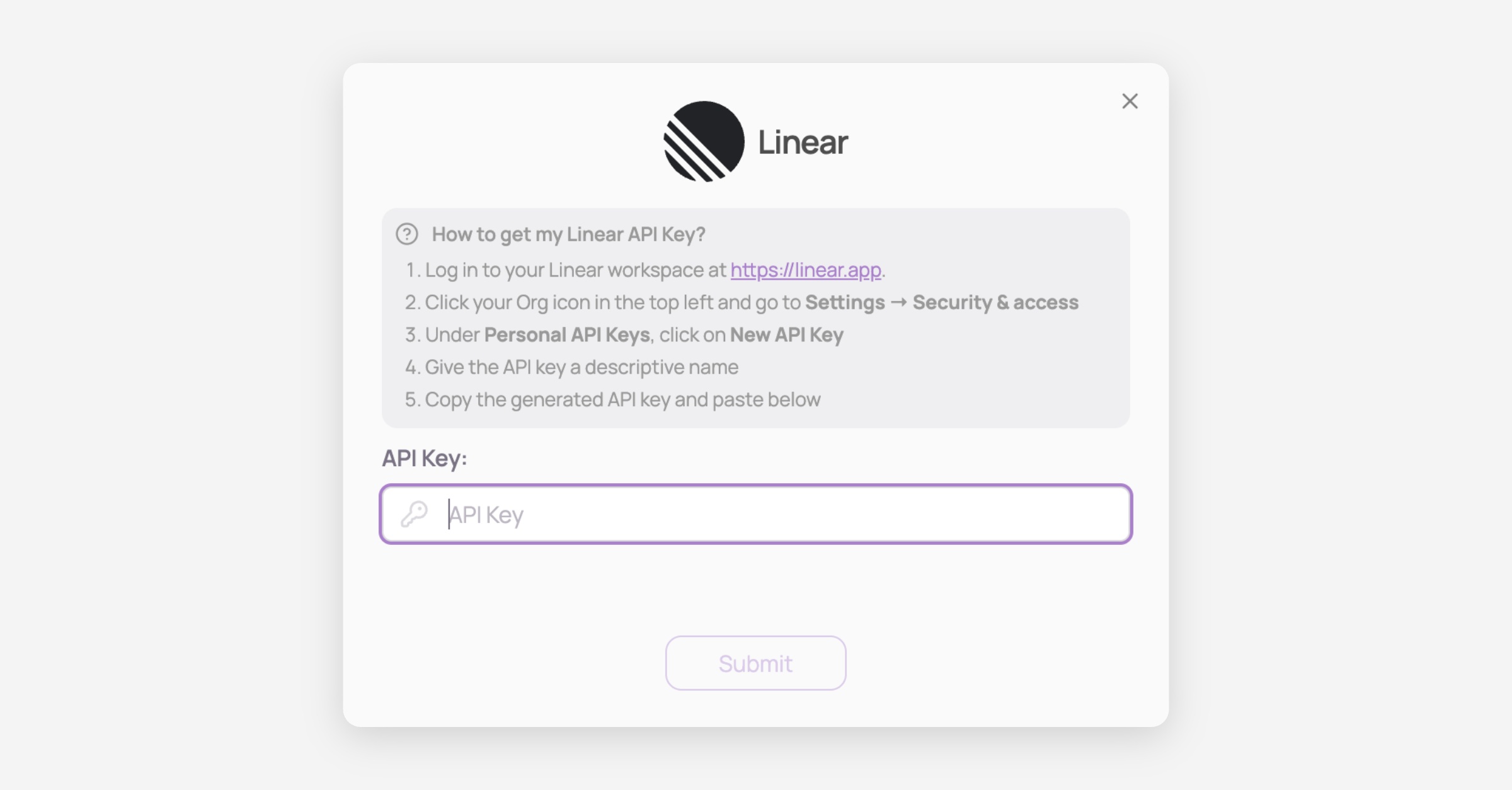 Linear - Corma Docs