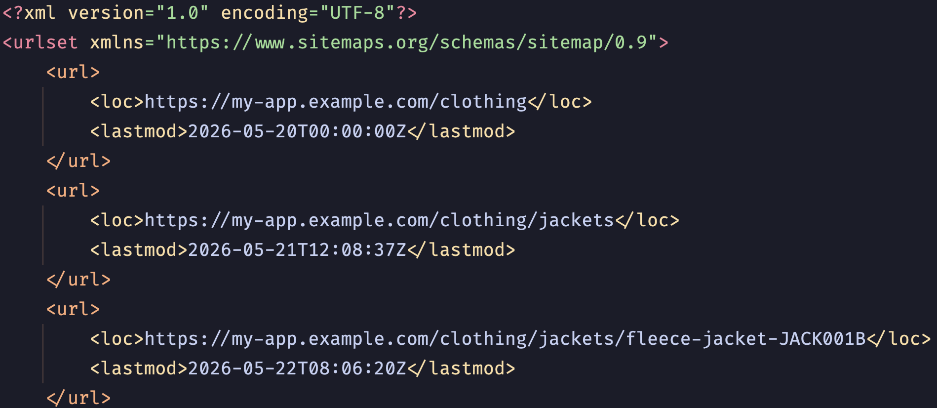 Pages can now generate sitemaps