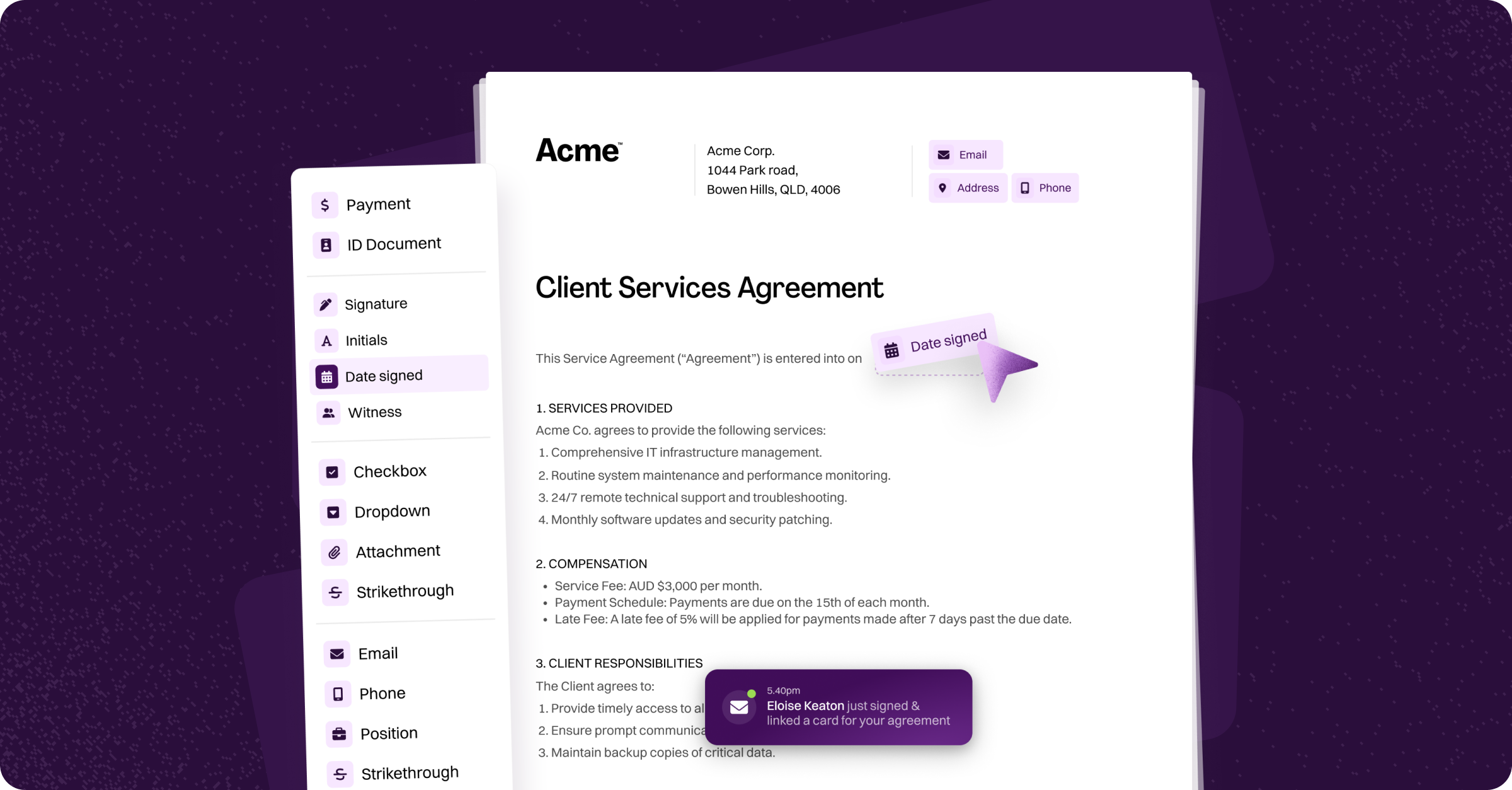 Document Fields - Annature Docs