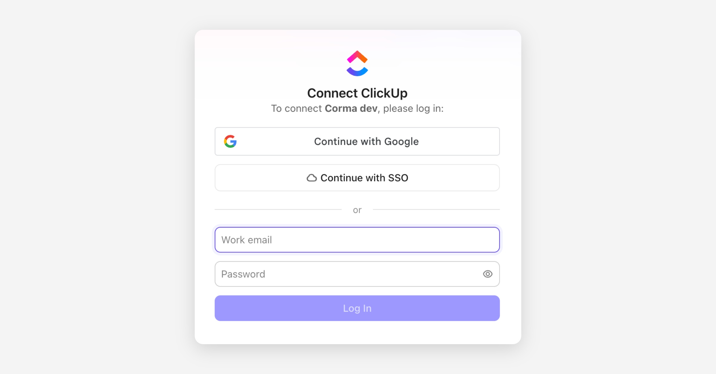 Clickup - Corma Docs