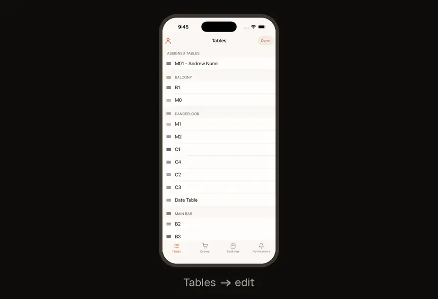 Step 1: Name your tables and sections