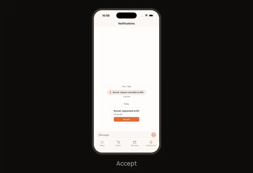 Step 5: Accept runner requests