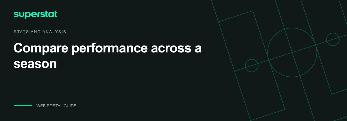 Compare performance across a season — Superstat guide
