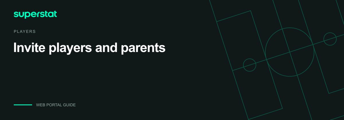 Invite players and parents — Superstat guide