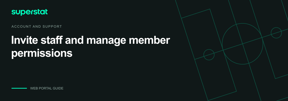 Invite staff and manage member permissions — Superstat guide