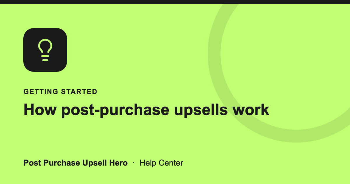 How post-purchase upsells work cover