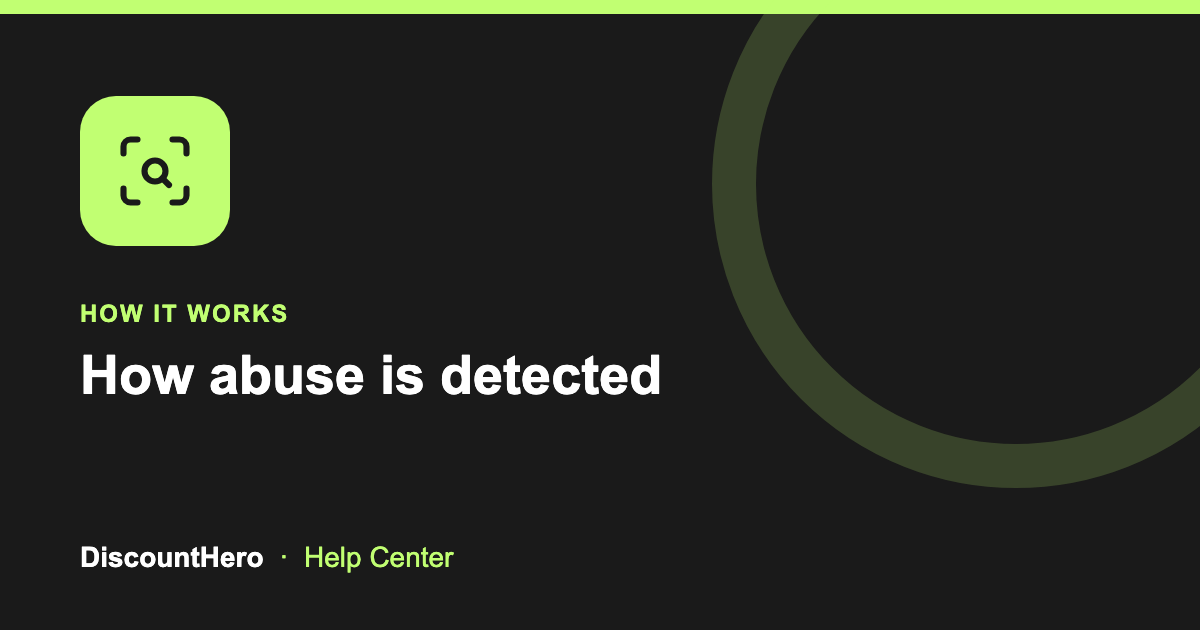 How abuse is detected cover