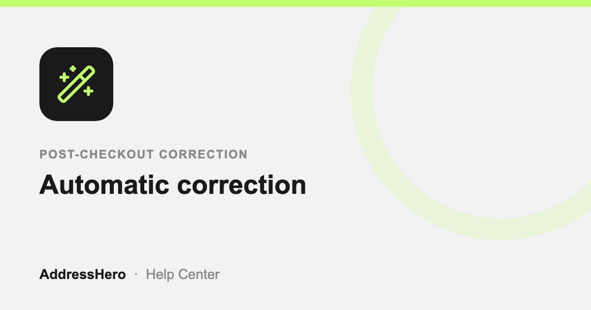 Automatic correction cover