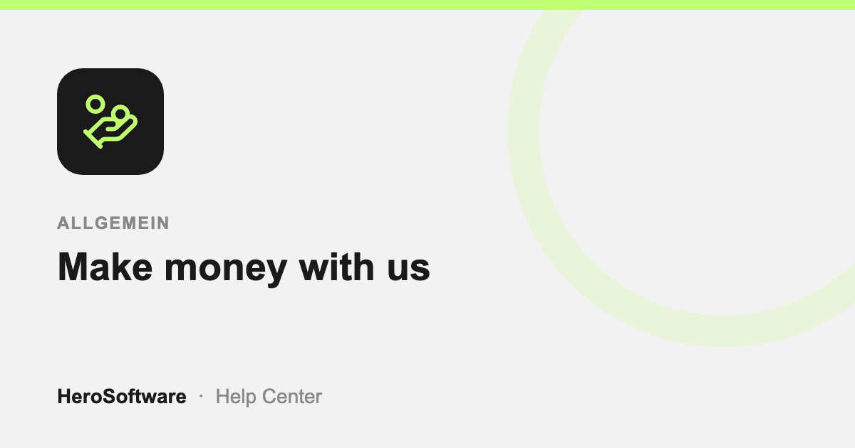 Make money with us cover
