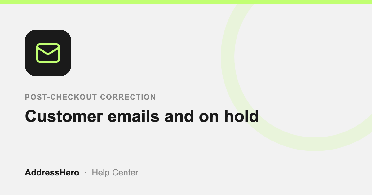 Customer emails and on hold cover