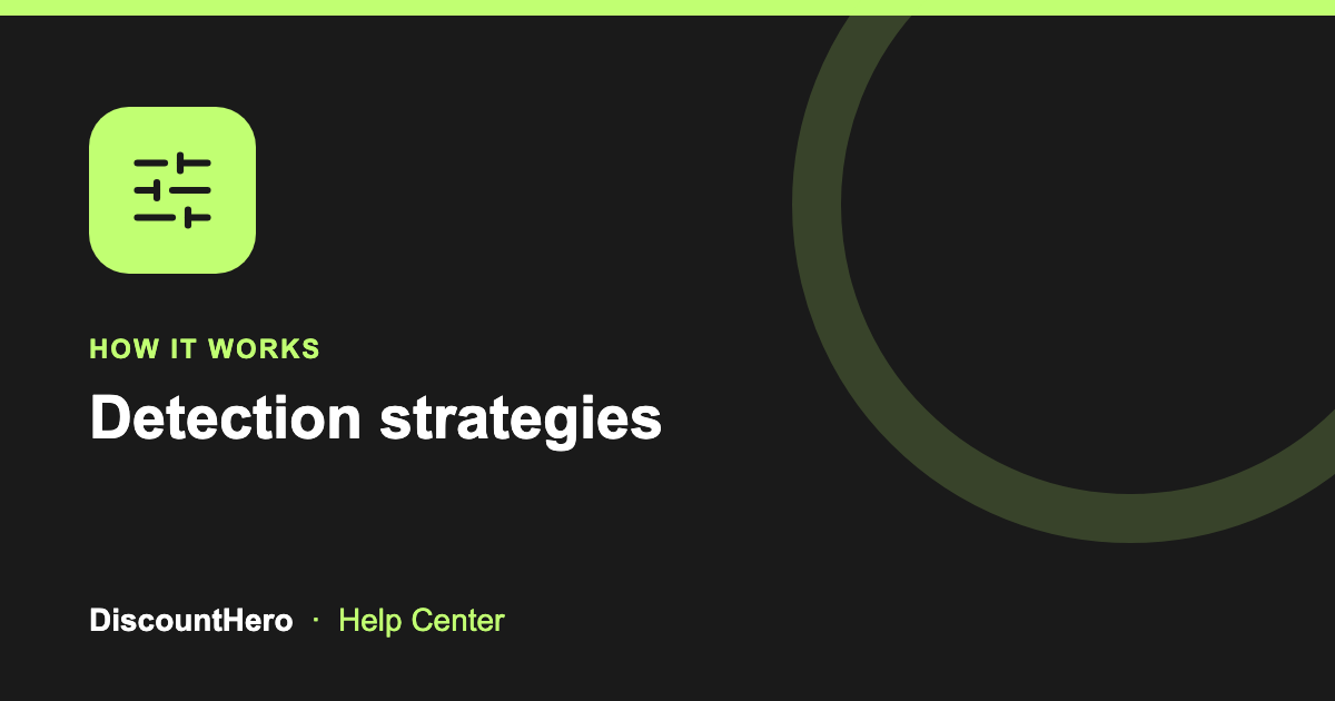 Detection strategies cover